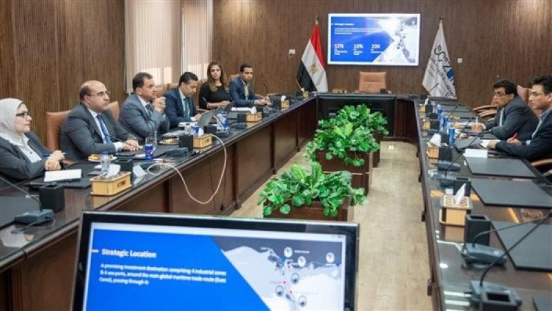 وفد شركة Motherson الهندية لصناعة السيارات يزور «اقتصادية قناة السويس»