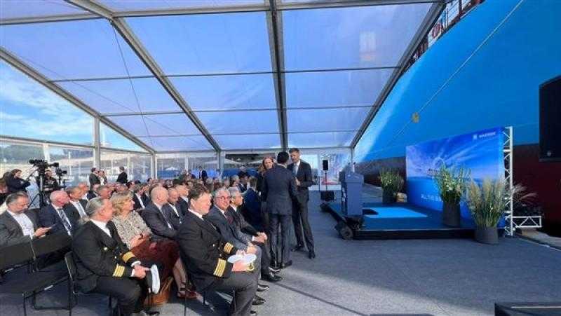 اقتصادية قناة السويس تشارك في حفل تدشين أول سفينة تعمل بالميثانول الأخضر