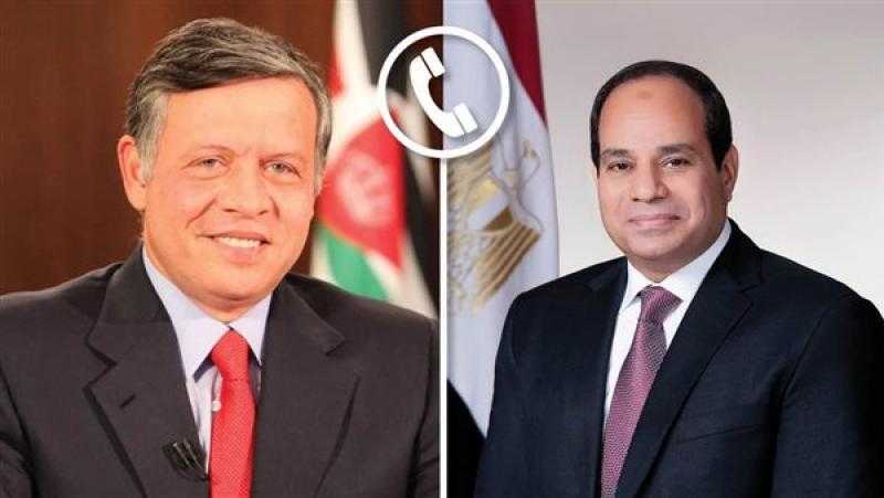 الرئيس السيسي يؤكد على تضامن مصر الكامل مع الأردن لمواجهة الجماعات المتطرفة
