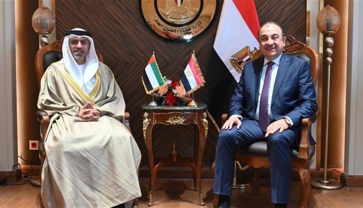 وزير قطاع الأعمال يبحث مع سفير الإمارات سُبل تعزيز التعاون الإقتصادى المشترك