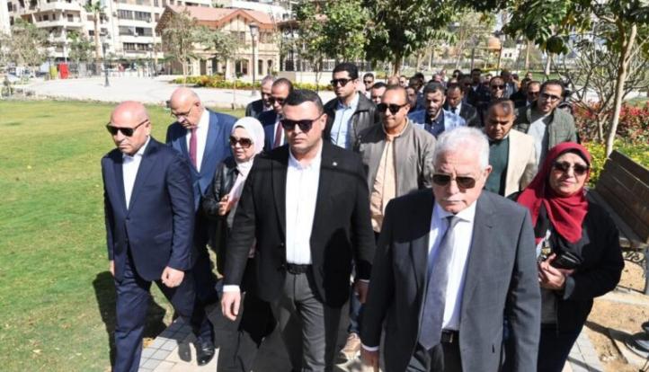 وزير الإسكان ومحافظ القاهرة ومستشار رئيس الجمهورية يتفقدون مشروعات تطوير القاهرة الخديوية