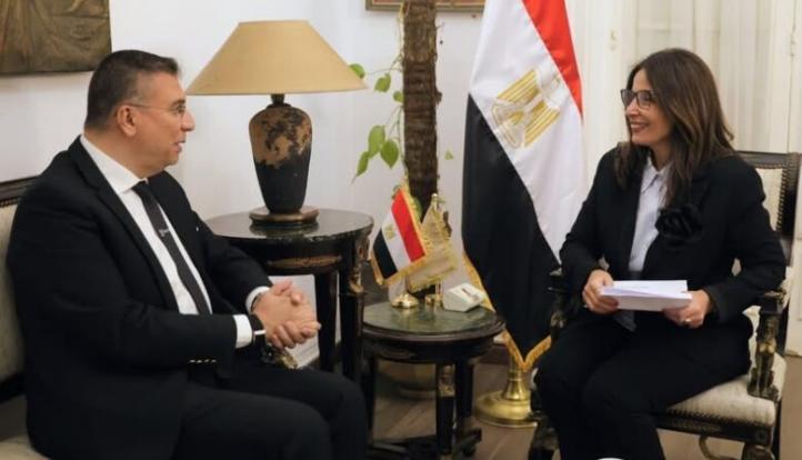 وزيرة الثقافة تبحث مع رئيس اتحاد إذاعات وتلفزيونات دول التعاون الإسلامي تعزيز التعاون الثقافي والإعلامي