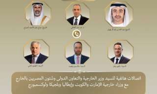 وزير الخارجية يبحث مع نظرائه في الإمارات والكويت وإيطاليا وبلجيكا ولوكسمبورج خفض التصعيد الإقليمي