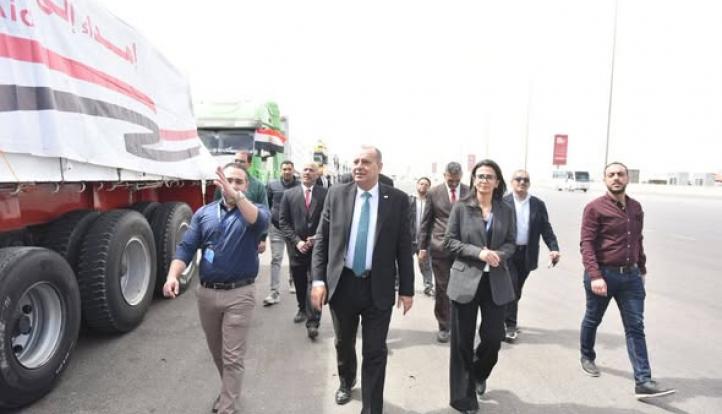 “التموين” تطلق القافلة 16 من المساعدات الإغاثية العاجلة إلى قطاع غزة