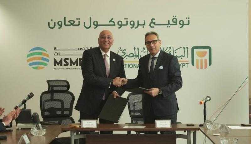 شراكة بين البنك الأهلي المصري وجهاز تنمية المشروعات لتعزيز دعم وتمويل ريادة الأعمال والمشروعات الصغيرة والمتوسطة