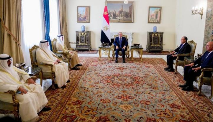 السيسي يستقبل الصباح ويؤكد: أمن الكويت امتداد للأمن القومي المصري