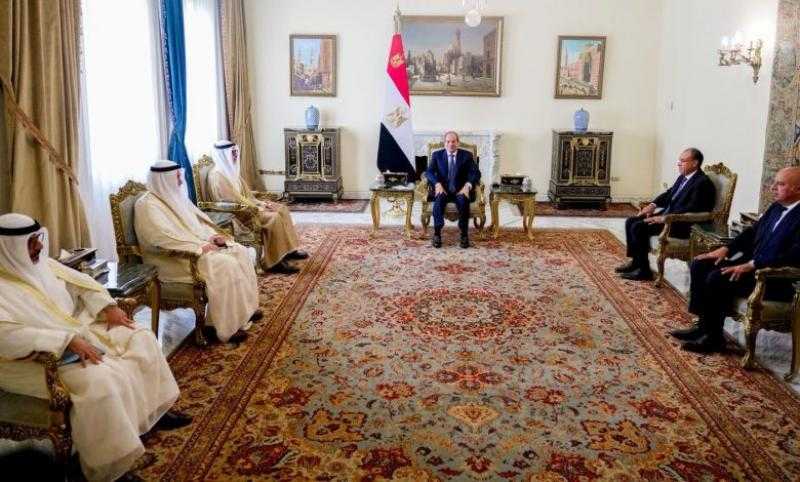 السيسي يستقبل الصباح ويؤكد: أمن الكويت امتداد للأمن القومي المصري