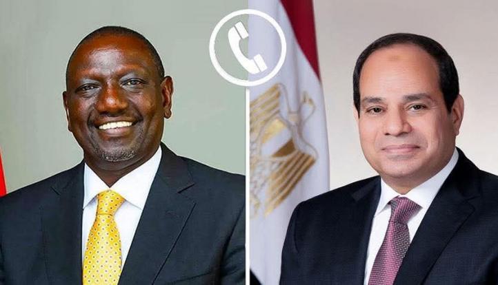 الرئيس عبد الفتاح السيسي يجري اتصالًا هاتفيًا برئيس جمهورية كينيا