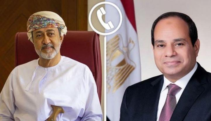 السيسي يجري اتصالًا هاتفيًا بسلطان عُمان ويؤكد دعم مصر الكامل لاستقرار السلطنة وتعزيز التنسيق الإقليمي