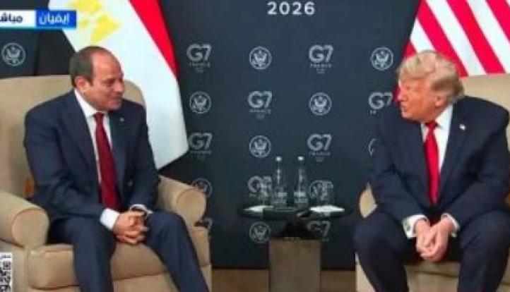 السيسي وترامب يبحثان في إيفيان تعزيز الشراكة الاستراتيجية وتطورات الأوضاع الإقليمية