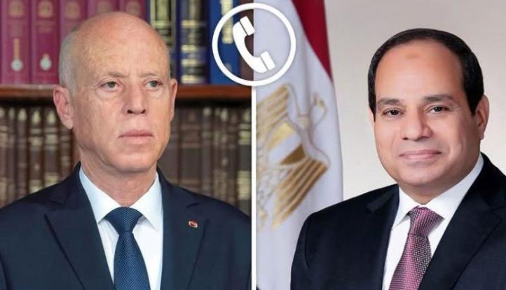 السيسي يبحث مع نظيره التونسي تعزيز العلاقات الثنائية وتطورات الأوضاع الإقليمية