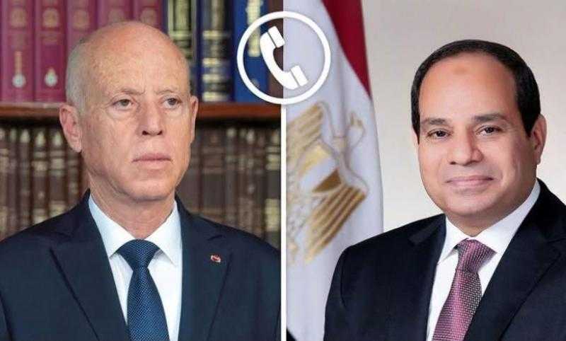 السيسي يبحث مع نظيره التونسي تعزيز العلاقات الثنائية وتطورات الأوضاع الإقليمية
