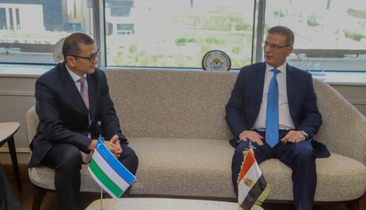 وزير الزراعة يبحث مع سفير أوزبكستان تعزيز التعاون وفرص الاستثمار المشترك