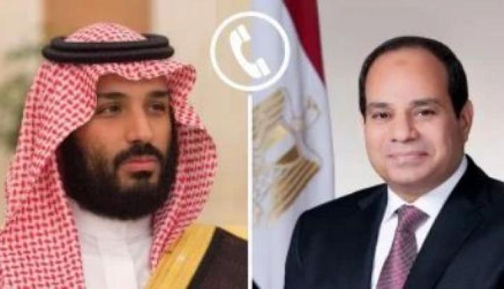 السيسي وبن سلمان يبحثان تعزيز العلاقات المصرية السعودية وخفض التصعيد في المنطقة