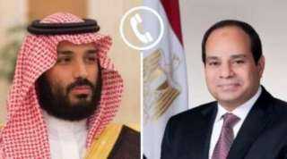 السيسي وبن سلمان يبحثان تعزيز العلاقات المصرية السعودية وخفض التصعيد في المنطقة
